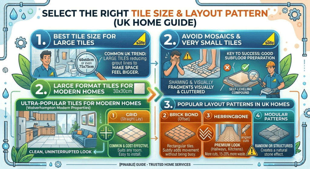 Wolverhampton's tile size experts. Find perfect tiles for your home. Quality, variety, and style. Visit us today! Location: Wolverhampton, United Kingdom